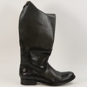 FRYE Women's Melissa Black Extended Button Back Zip 76431 size 6.5